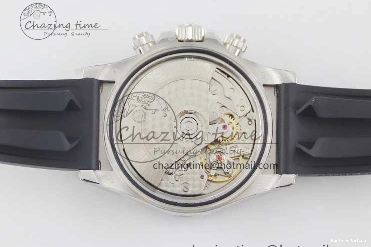 0509 WeatherProof Daytona 116519 SS TWF 1:1 Best Edition 904L Steel Gray Meteorite Black Dial on Oysterflex Strap A 2410
